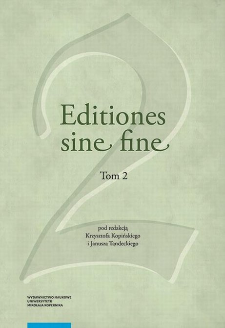 ebooki: Editiones sine fine. Tom 2 – ebook