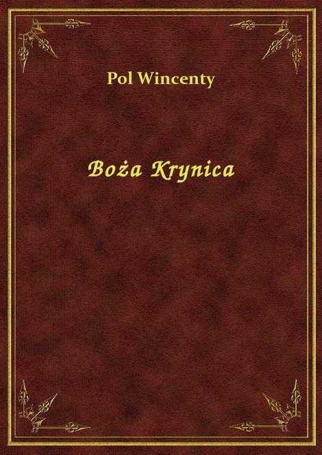 ebooki: Boża Krynica &ndash; ebook