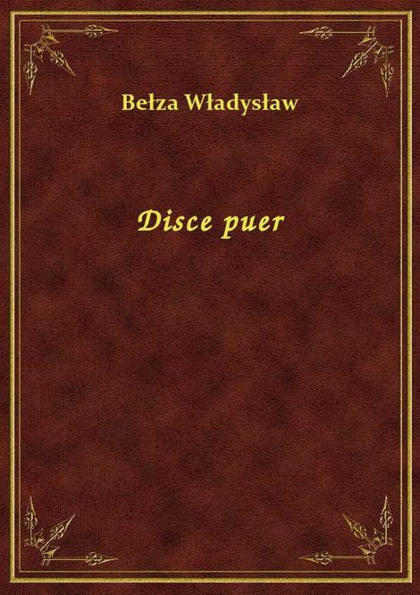 ebooki: Disce puer &ndash; ebook