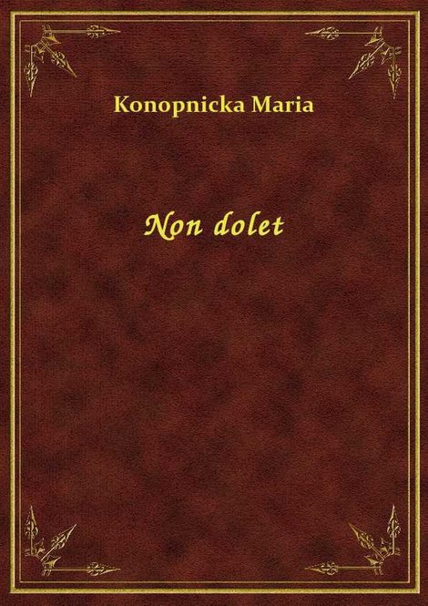 ebooki: Non dolet &ndash; ebook