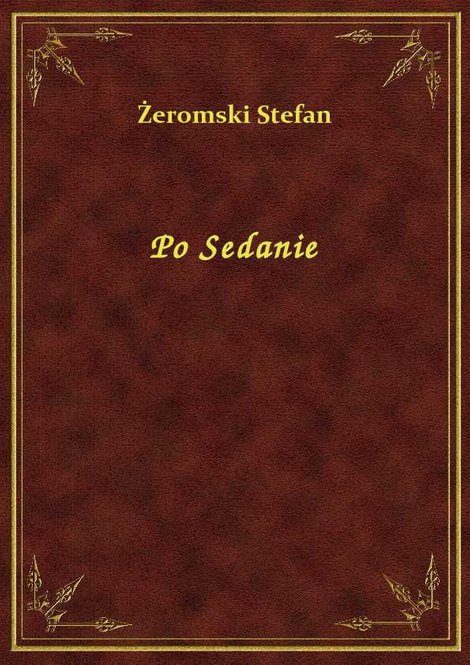 ebooki: Po Sedanie &ndash; ebook