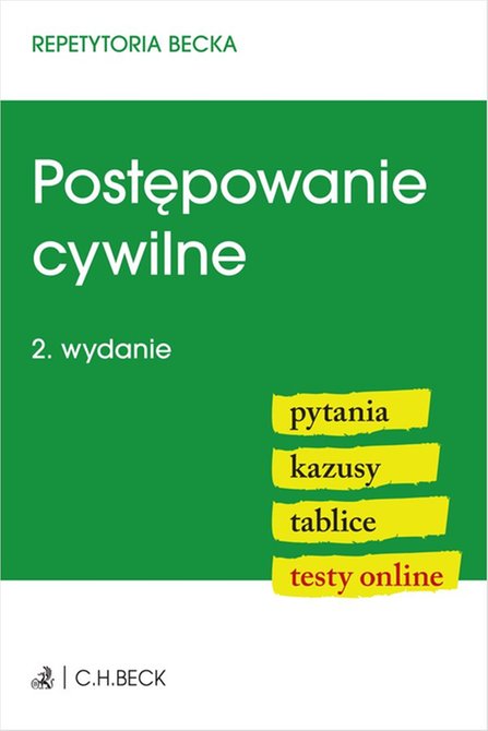 ebooki: Postępowanie cywilne. Pytania. Kazusy. Tablice. Testy online &ndash; ebook