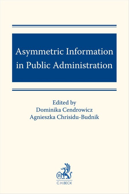 ebooki: Asymmetric Information in Public Administration &ndash; ebook