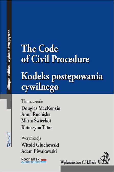 ebooki: Kodeks postępowania cywilnego. The Code of Civil Procedure &ndash; ebook