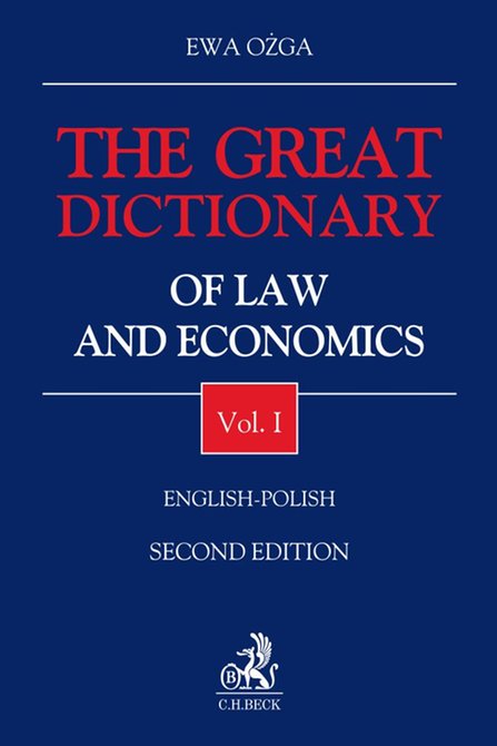 ebooki: The Great Dictionary of Law and Economics. Vol. I. English - Polish &ndash; ebook