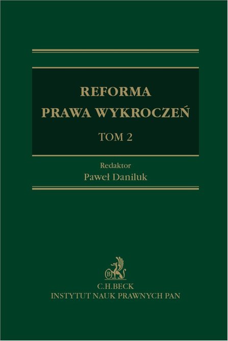 ebooki: Reforma prawa wykroczeń. Tom II &ndash; ebook
