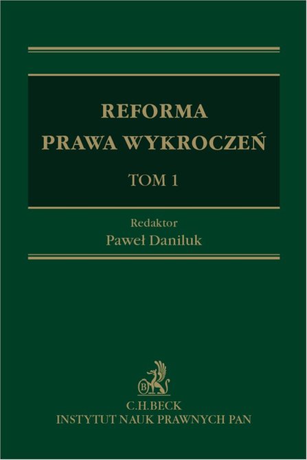 ebooki: Reforma prawa wykroczeń. Tom 1 &ndash; ebook