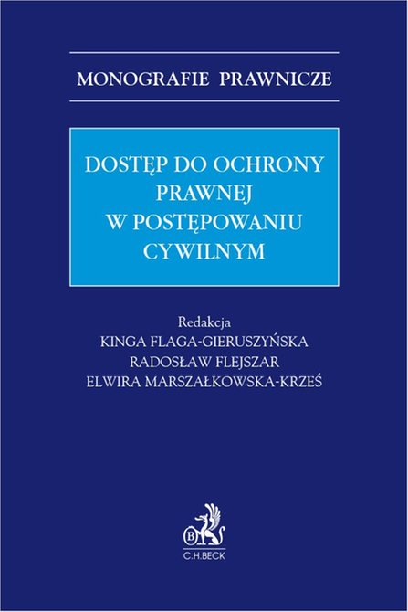 ebooki: Dostęp do ochrony prawnej w postępowaniu cywilnym &ndash; ebook