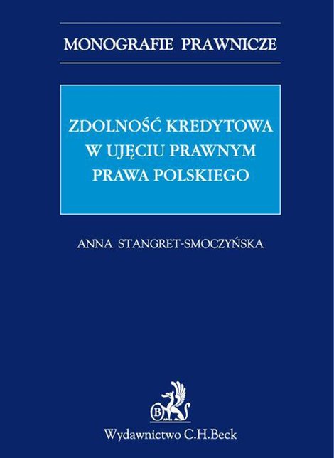 ebooki: Zdolność kredytowa w ujęciu prawnym prawa polskiego &ndash; ebook