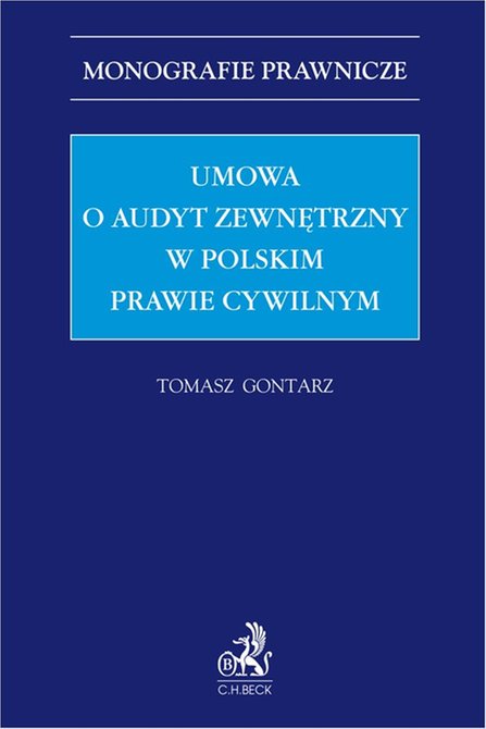 ebooki: Umowa o audyt zewnętrzny w polskim prawie cywilnym &ndash; ebook