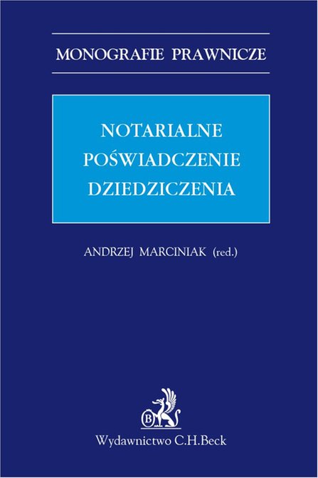ebooki: Notarialne poświadczenie dziedziczenia &ndash; ebook