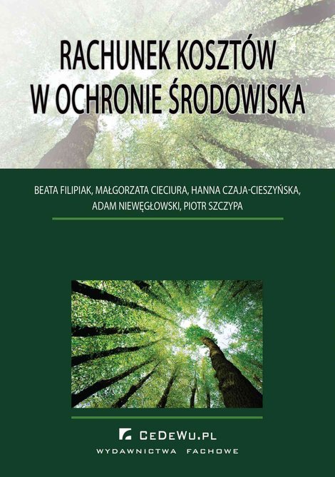 ebooki: Rachunek koszt&oacute;w w ochronie środowiska &ndash; ebook