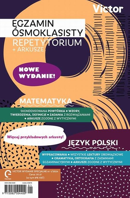 e-prasa: Victor. Wydanie Specjalne. Egzamin &Oacute;smoklasisty repetytorium + arkusze nr 1/2024 &ndash; eprasa