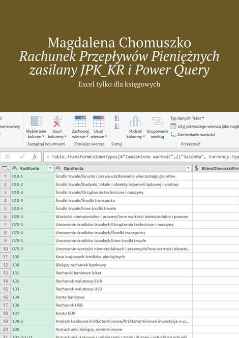 ebooki: Rachunek Przepływów Pieniężnych zasilany JPK_KR i Power Query – ebook