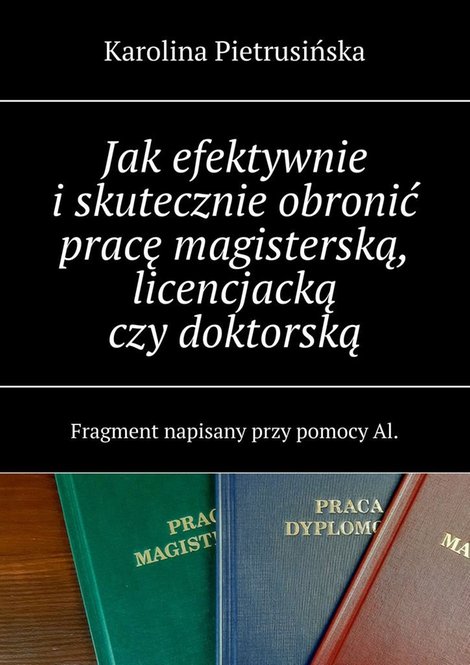 ebooki: Jak&nbsp;efektywnie i&nbsp;skutecznie obronić pracę magisterską, licencjacką czy&nbsp;doktorską &ndash; ebook