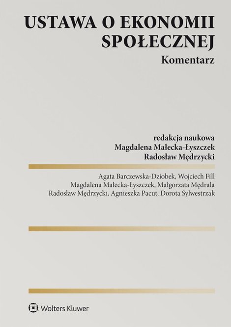 ebooki: Ustawa  o ekonomii społecznej. Komentarz &ndash; ebook