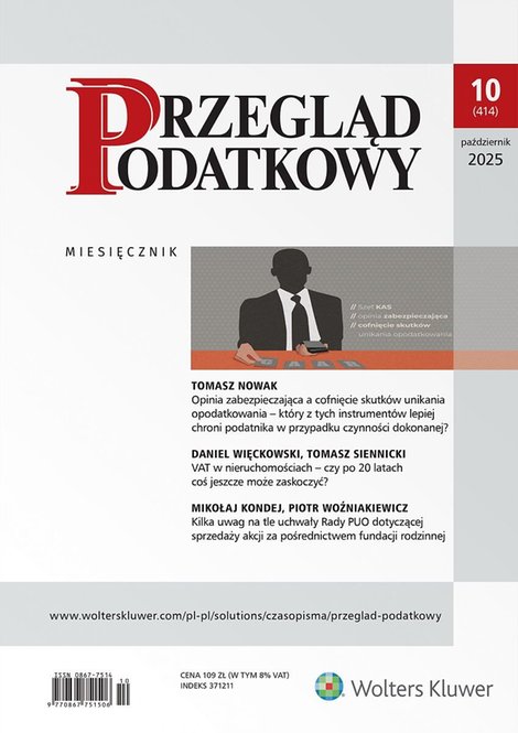 ebooki: Przegląd Podatkowy - Nr 10/2025 [414] – ebook