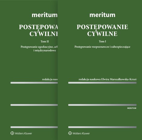 ebooki: MERITUM Postępowanie cywilne. Tom I. Postepowanie rozpoznawcze i zabezpieczające. Tom II. Postępowanie egzekucyjne, arbitrażowe i międzynarodowe – ebook