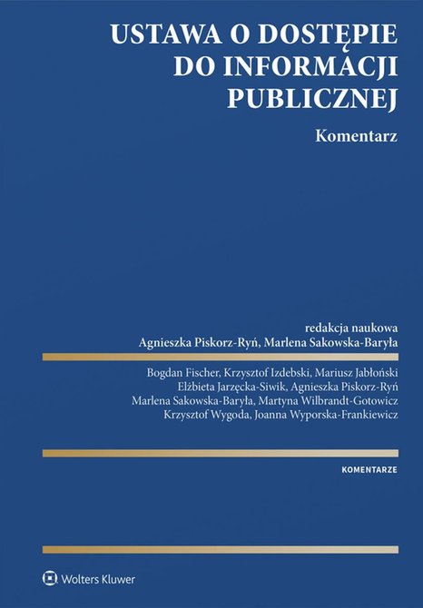 ebooki: Ustawa o dostępie do informacji publicznej. Komentarz &ndash; ebook