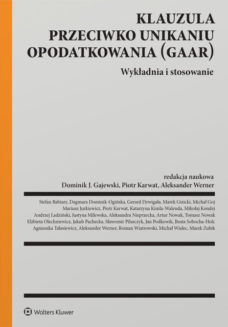 ebooki: Klauzula przeciwko unikaniu opodatkowania (GAAR). Wykładnia i stosowanie &ndash; ebook