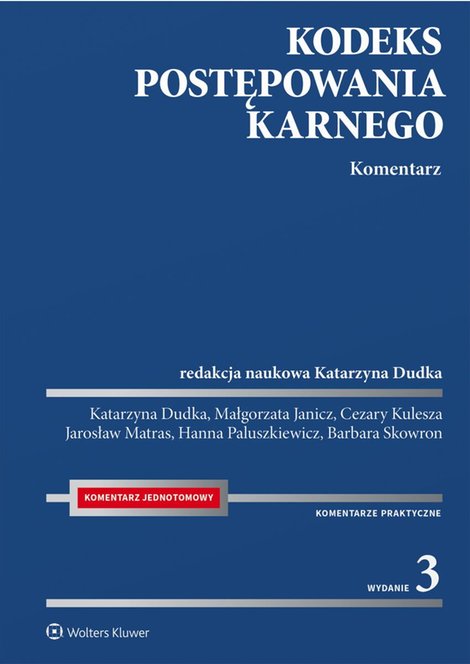 ebooki: Kodeks postępowania karnego. Komentarz &ndash; ebook