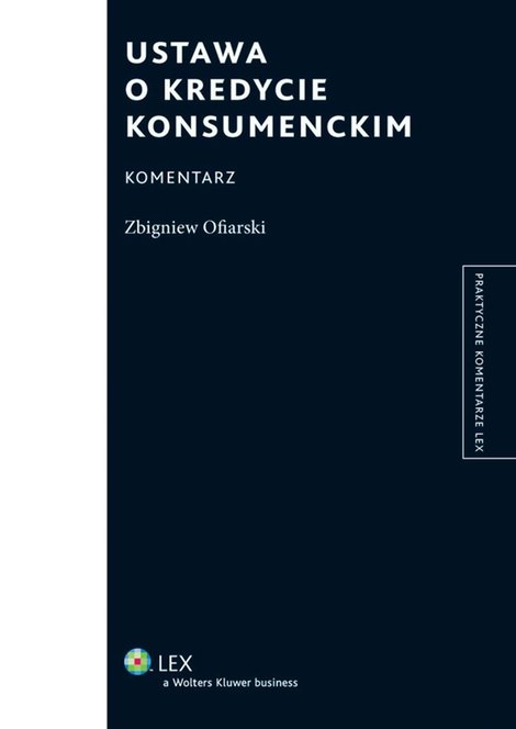 ebooki: Ustawa o kredycie konsumenckim. Komentarz &ndash; ebook