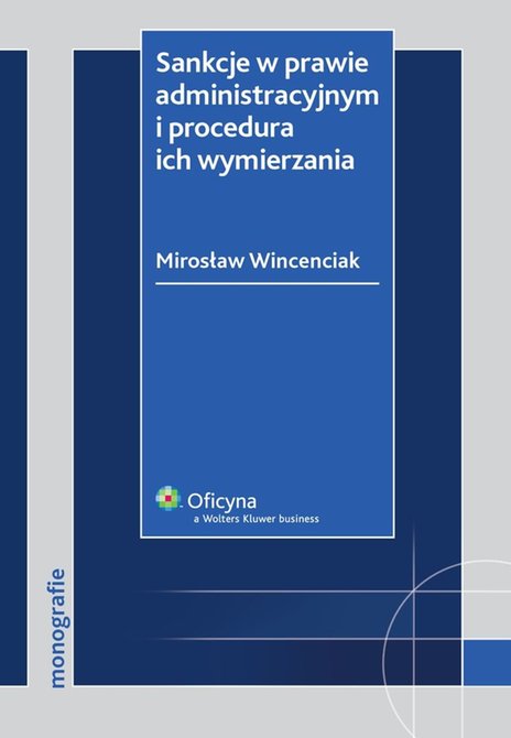 ebooki: Sankcje w prawie administracyjnym i procedura ich wymierzania &ndash; ebook