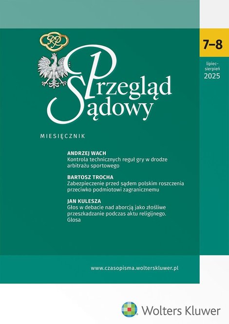 ebooki: Przegląd Sądowy - Nr 7-8/2025 – ebook