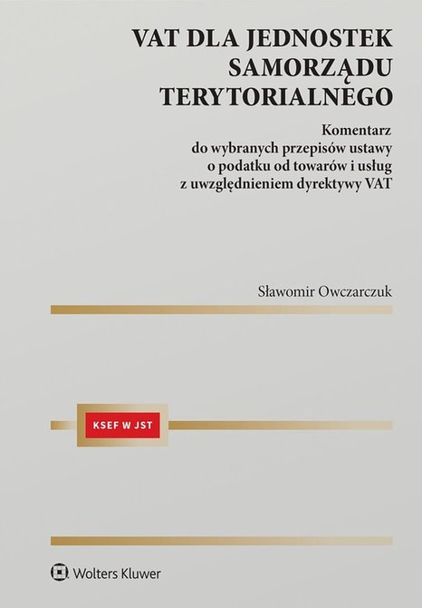 ebooki: VAT dla jednostek samorządu terytorialnego. Komentarz – ebook
