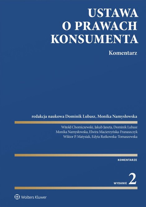 ebooki: Ustawa o prawach konsumenta. Komentarz &ndash; ebook