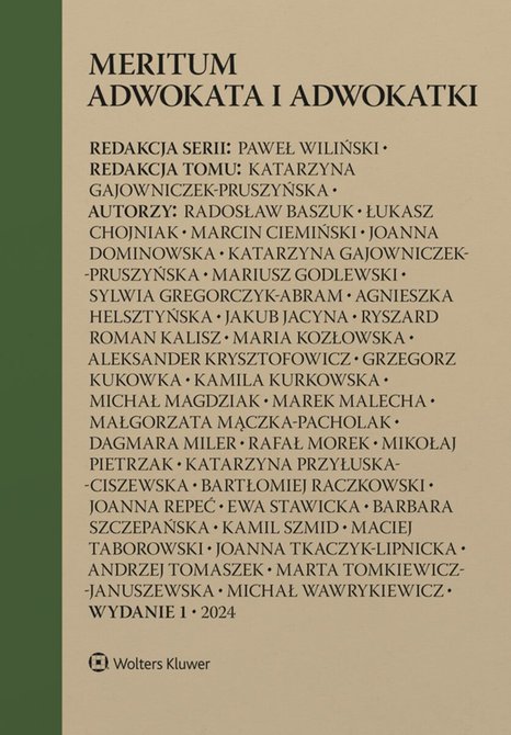 ebooki: Meritum adwokata i adwokatki &ndash; ebook