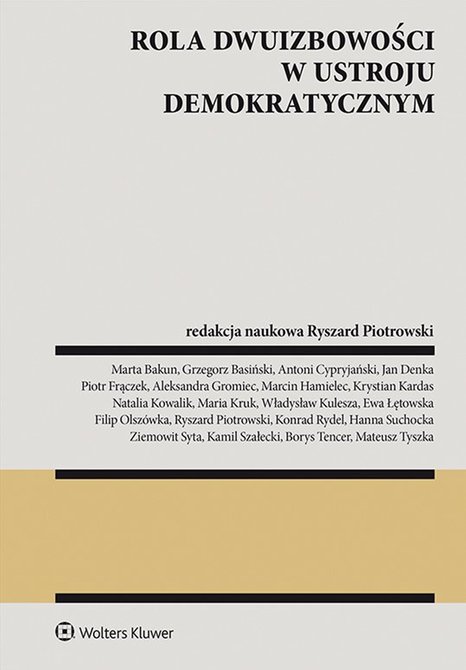 ebooki: Rola dwuizbowości w ustroju demokratycznym &ndash; ebook