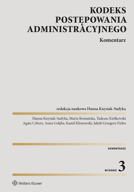 ebooki: Kodeks postępowania administracyjnego. Komentarz &ndash; ebook