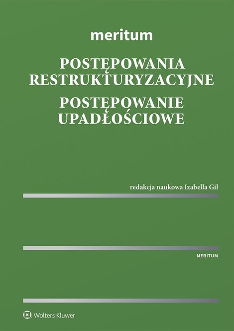 ebooki: Meritum. Postępowania restrukturyzacyjne. Postępowanie upadłościowe &ndash; ebook
