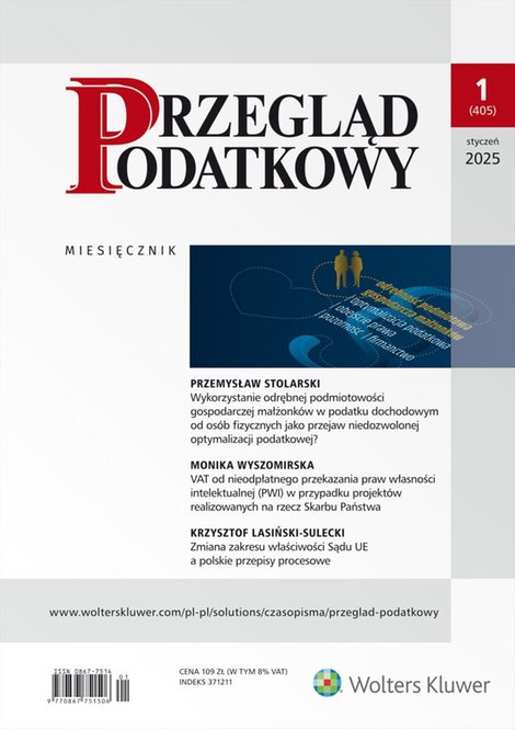ebooki: Przegląd Podatkowy. Nr 1/2025 [405] &ndash; ebook