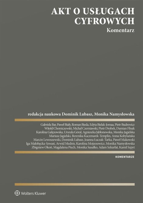 ebooki: Akt o usługach cyfrowych. Komentarz &ndash; ebook