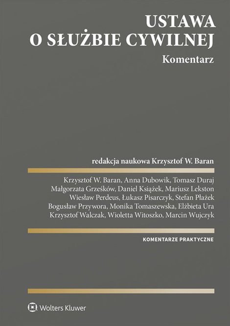 ebooki: Ustawa o służbie cywilnej. Komentarz &ndash; ebook