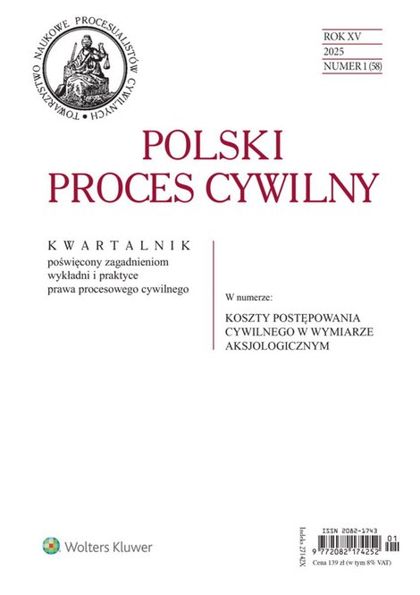 ebooki: Polski Proces Cywilny. Numer 1/2025 &ndash; ebook