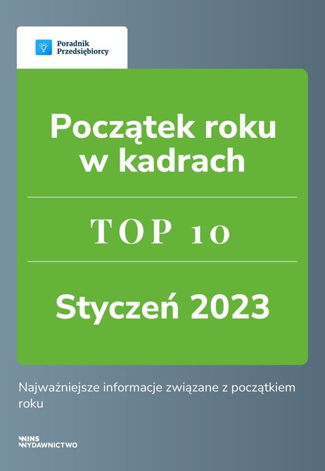 ebooki: Początek roku w kadrach. TOP 10 styczeń 2023 &ndash; ebook