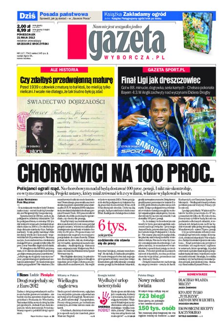 e-prasa: Gazeta Wyborcza - Szczecin &ndash; e-wydanie &ndash; 117/2012