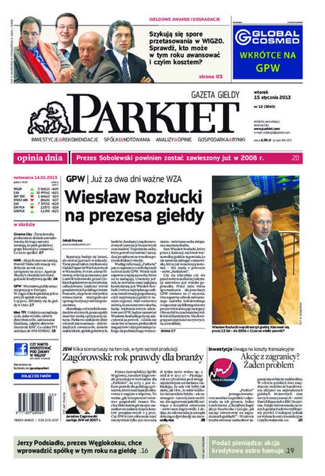 e-prasa: Parkiet &ndash; e-wydanie &ndash; 12/2013
