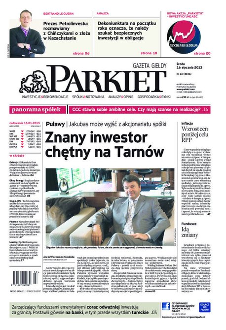 e-prasa: Parkiet &ndash; e-wydanie &ndash; 13/2013