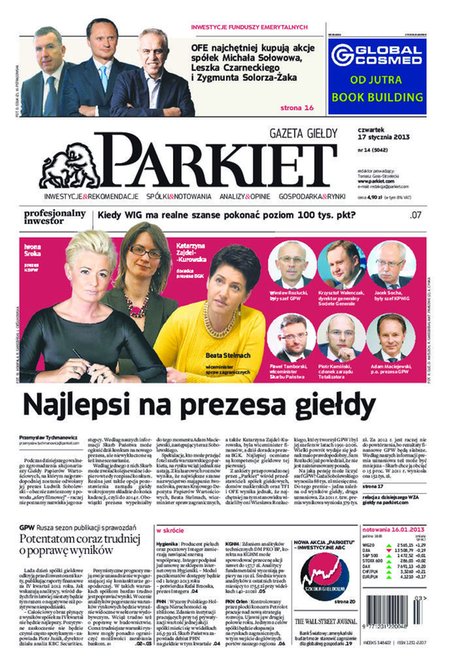 e-prasa: Parkiet &ndash; e-wydanie &ndash; 14/2013