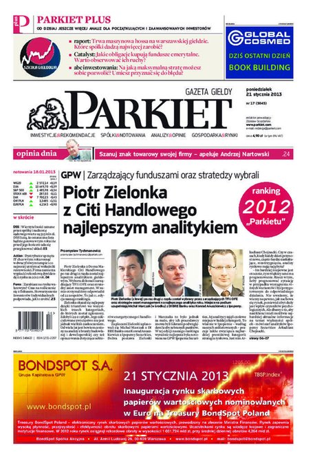 e-prasa: Parkiet &ndash; e-wydanie &ndash; 17/2013