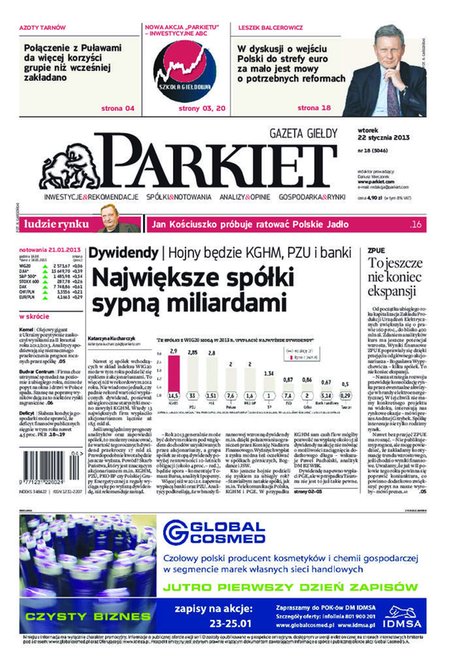e-prasa: Parkiet &ndash; e-wydanie &ndash; 18/2013