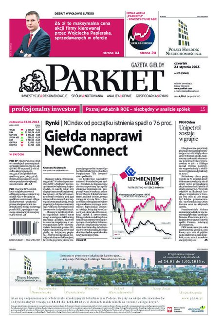 e-prasa: Parkiet &ndash; e-wydanie &ndash; 20/2013