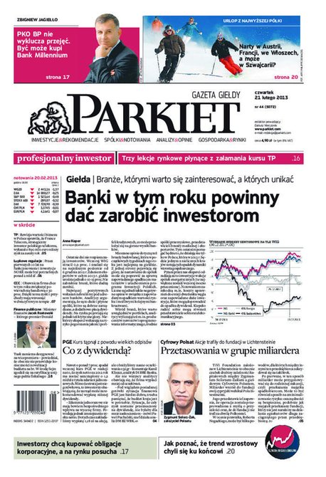 e-prasa: Parkiet &ndash; e-wydanie &ndash; 44/2013