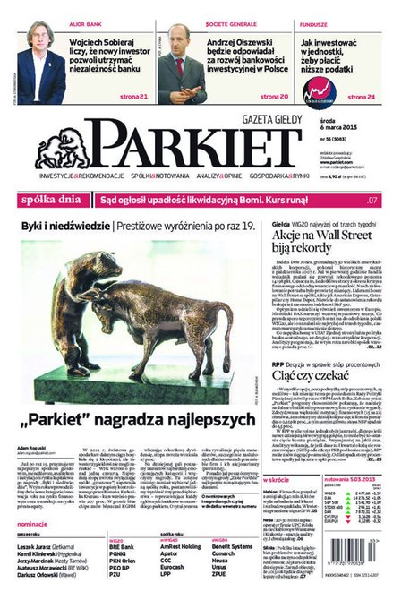 e-prasa: Parkiet &ndash; e-wydanie &ndash; 55/2013