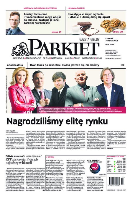 e-prasa: Parkiet &ndash; e-wydanie &ndash; 56/2013