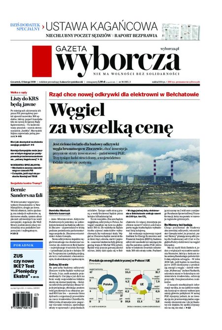 e-prasa: Gazeta Wyborcza - Kielce – e-wydanie – 36/2020